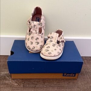 Keds Kids' Pink and Gray Patterned Sneakers